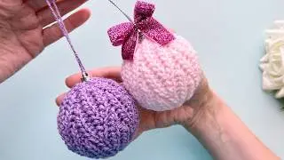 Simple and Quick Crochet Brioche Christmas Ideas: Upcycle Old Ornaments and Use Leftover Yarn