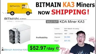 BIG NEWS 😲 BITMAIN Ships NEW KA3 Miner making $1500 a month | MOST PROFITABLE ASIC 2023 | KADENA