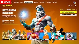 🔴 FORTNITE *SEASON 2* OUT RIGHT NOW! (New BATTLE PASS, MAP, & MYTHICS)