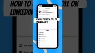 How to create a LinkedIn poll in one minute or less! #linkedin #linkedinstrategy #linkedintutorial