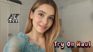 See Through Sheer Lingerie Try On Haul & wet vs dry dress review | Transparent Amazon Clothes (4K)