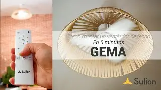 Sulion - Ventilador de techo decorativo GEMA - Instalación y uso