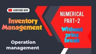 Operation management|Inventory management| Without price break| BBA|BBM|BBS|In Nepali | Numerical