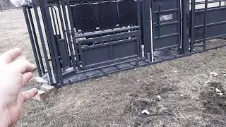 Tuff built cattle equipment display area.
