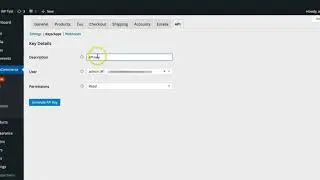 Create WooCommerce API keys