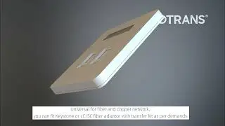 Otrans Hybrid Fiber Copper Socket faceplate