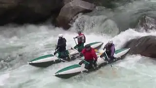 Четверка в бурных водах верхнего Чулышмана