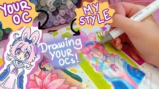 Drawing YOUR OCs in MY ART STYLE!🌷 [Draw w/me ft. your characters!] 🩷 #melantha900con