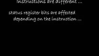 VID301 - Instructions and the Status Register