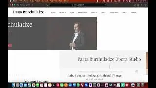 Главная страница официального сайта Пааты Бурчуладзе