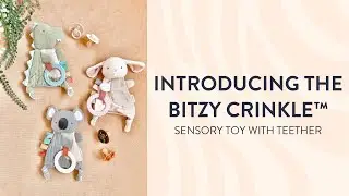 Introducing the Bitzy Crinkle™ Sensory Crinkle Toy with Teether!