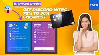 Get cheap Discord Nitro using fups vcc card