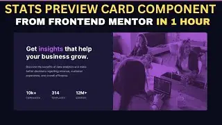 🔴 Stats Preview Card Component From Frontend Mentor