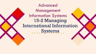 15-3 Managing International Information Systems
