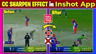 HDR CC effect in InShot App 🔥 | How to make hdr cc effect cricket video editing AE inspired