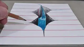 how to draw simple 3d drawing on paper