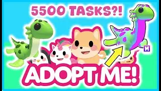 HOW MANY TASKS DOES IT TAKE TO AGE UP MY PET IN ADOPT ME?! (ALL RARITIES, AGE UP POTIONS + EGGS)