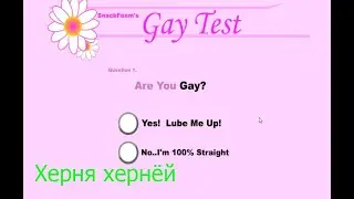 Херовый тест | Тест на гея