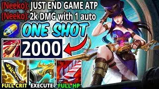 MAX ONE-SHOT CAITLYN 2000 DMG WITH ONE AUTO - FULL CRIT (HOW IS THIS BALANCED!?) - League of Legends