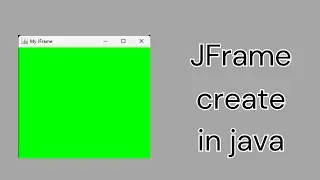 JFrame in java | create JFrame | JFrame tutorials in java | #jframe #swingtutorial