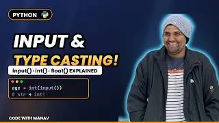 #6 Python input() & Type Casting Explained | Why input() Always Returns a String
