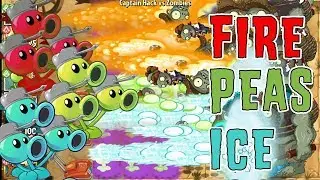 Threepeater, Threesnowpeater, Threefireshooter - ALL in ONE | Plants vs Zombies 2 Epic Hack
