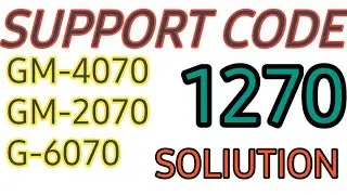 Support code 1270 =100% SOLIUTION//Canon Printer 1270 Error 100% Solve..