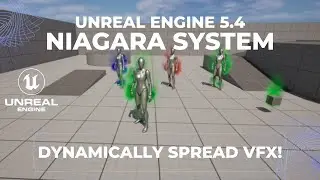 Dynamically Spread VFX to Characters & Skeletal Meshes in Unreal Engine 5.4! Simple Niagara Effects