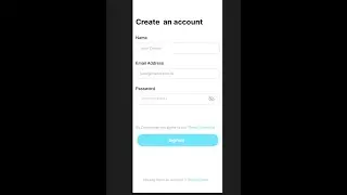 Signup page Figma design