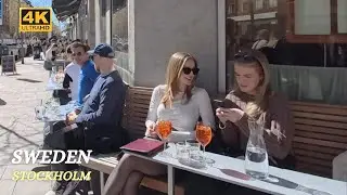 Stockholm - Södermalm - Swedish Spring - Walking Tour -4K