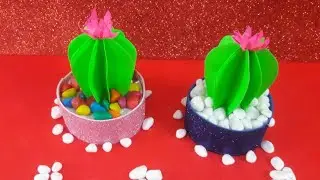 How to make 3D Cactus | DIY Paper Crafts | DIY Cute Cactus | DIY Miniature |Step by Step |Home Decor