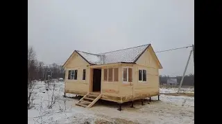 Обзор дома с верандой 8 на 6,5 м, Тульская область - Afixstroy