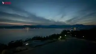 Timelapse from Tongmyongsan Hotel (Rason, North Korea) 시간 경과 동명산호텔