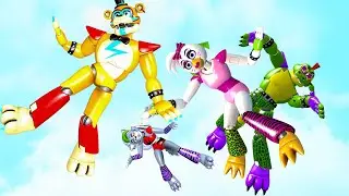 FNAF Security Breach Ragdolls and Falls GMOD - 60ep.