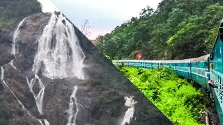 Dudhsagar Falls || Onboard Vasco- Hazrat Nizamuddin Goa Express with KJM WDP4D || Full Coverage