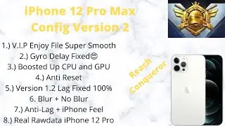 iPhone 12 Pro Max Config Version 2 | Gyro Delay Fixed 😍