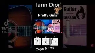 Iann Dior - Pretty Girls | Short Guitar Tutorial 