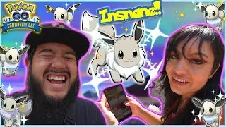 *SHINY* EEVEE COMMUNITY DAY!!!!! (POKEMON GO)