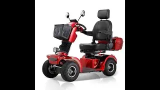 BSH Mobilitätsroller mit 4 Rädern-Seniorenmobil Kapitänssitz-Elektromagnetische Bremse 800W 15KM/H