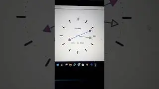 An Awesome real time showing Analog clock using turtle programming. #shorts #python #turtle #clock