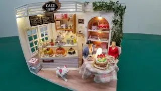 DIY miniature Dollhouse Cake Diary