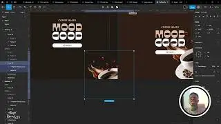 Figma Interaction on a Coffee Website Hero Section