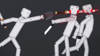 People Throwing Weapons At Each Other In People Playground