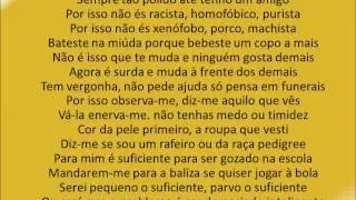 Carlão feat  Boss AC-E se fosse Contigo (Lyrics in portuguese)