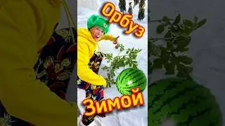 Вырастил Орбуз Зимой Режем в Январе 🤤 Слиском Сосьно 💦 