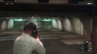 GTA V Shooting range. SMG Gold