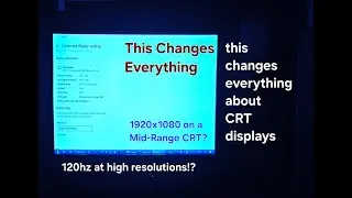 Pushing my CRT Monitor with Interlaced Resolutions