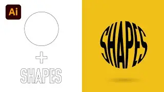 Warp Text To Ellipse Shape In Adobe Illustrator | Make To Top Object - Graphic Design Tutorial