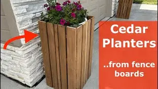 DIY Planters From Fence Boards | No Narration