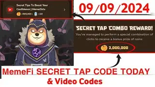 Memefi Secret Reward Combo Today 09/09/2024| Memefi 2,000,000 Coins Code